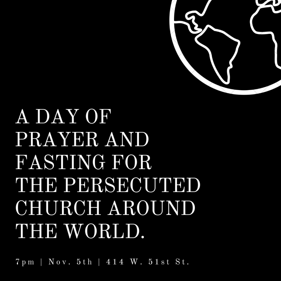 International Day of Prayer and Fasting for the Persecuted Church