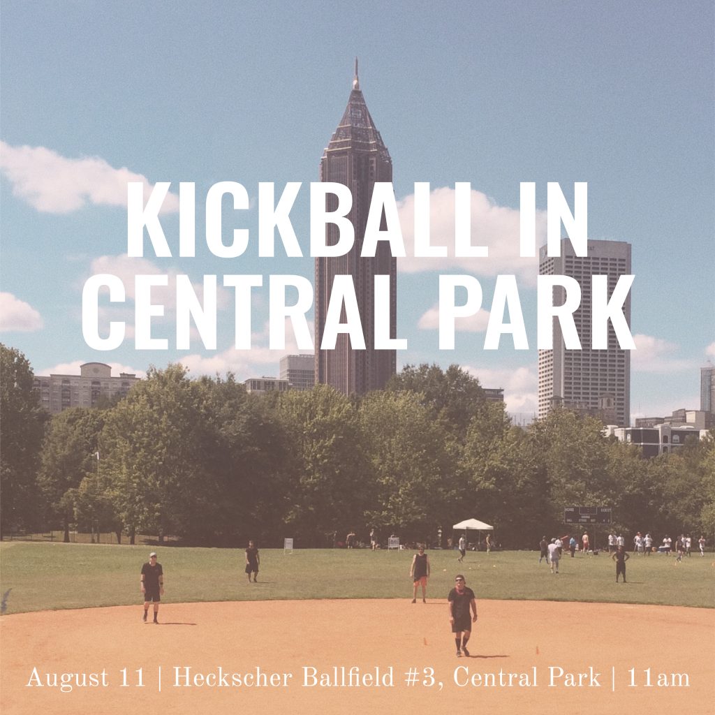 Kickball In Central Park Every Nation Church, New York